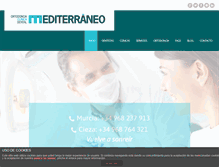 Tablet Screenshot of clinicadentalmediterraneo.com